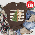 Cross and Christmas Tree Tee - Heather Brown - 15 product image 1