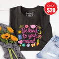 Be Kind To Your Mind Sweatshirt - Heather Charcoal - 20 product image 1