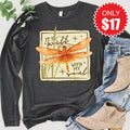 It is Well Dragonfly Long Sleeve - Heather Charcoal - 17 product image 1