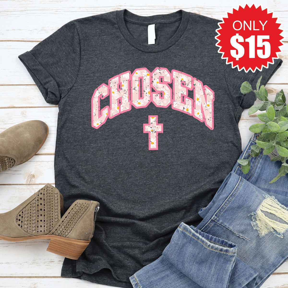 Chosen Tee - Heather Charcoal - 15 product image 1