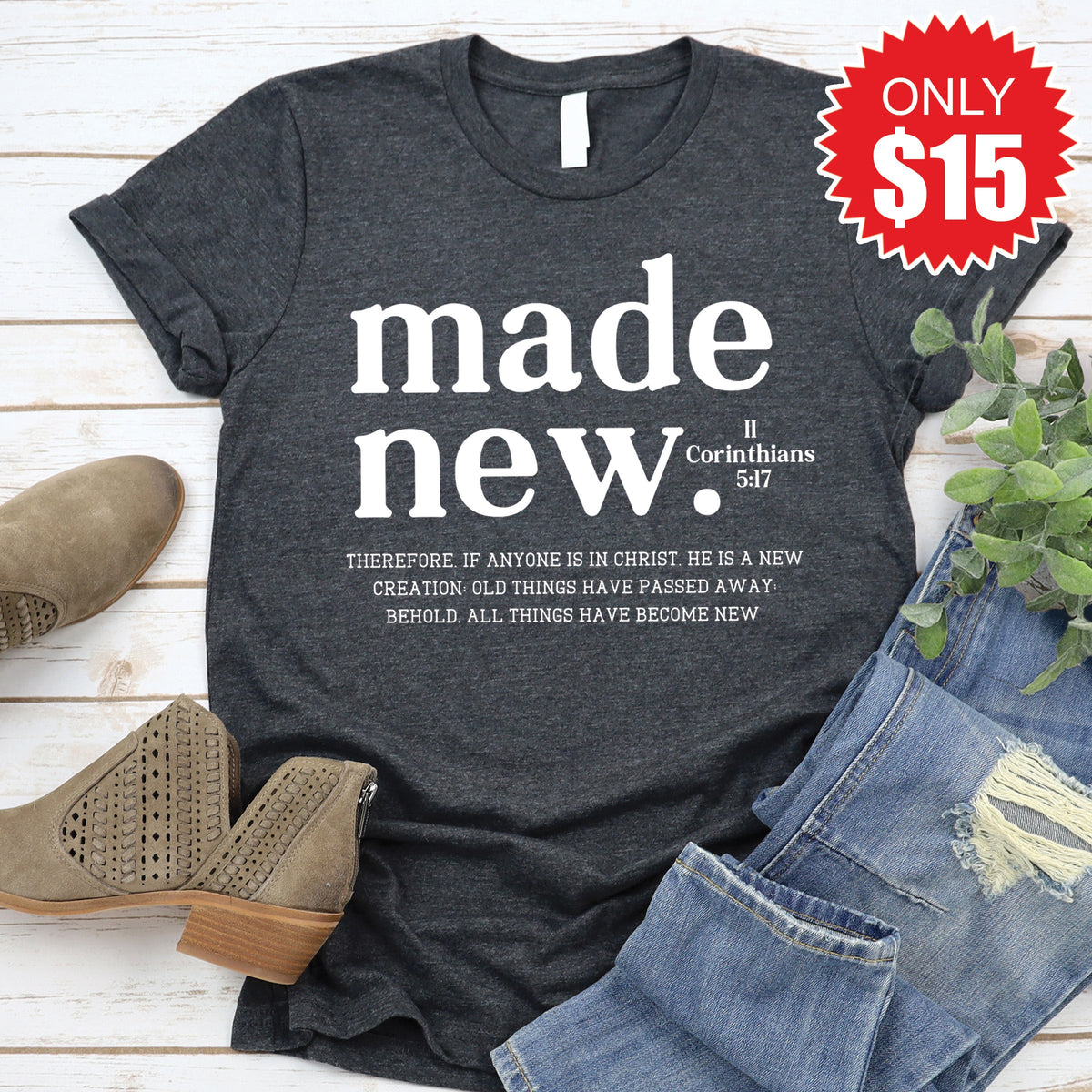 Made New Tee - Heather Charcoal - 15 product image 1