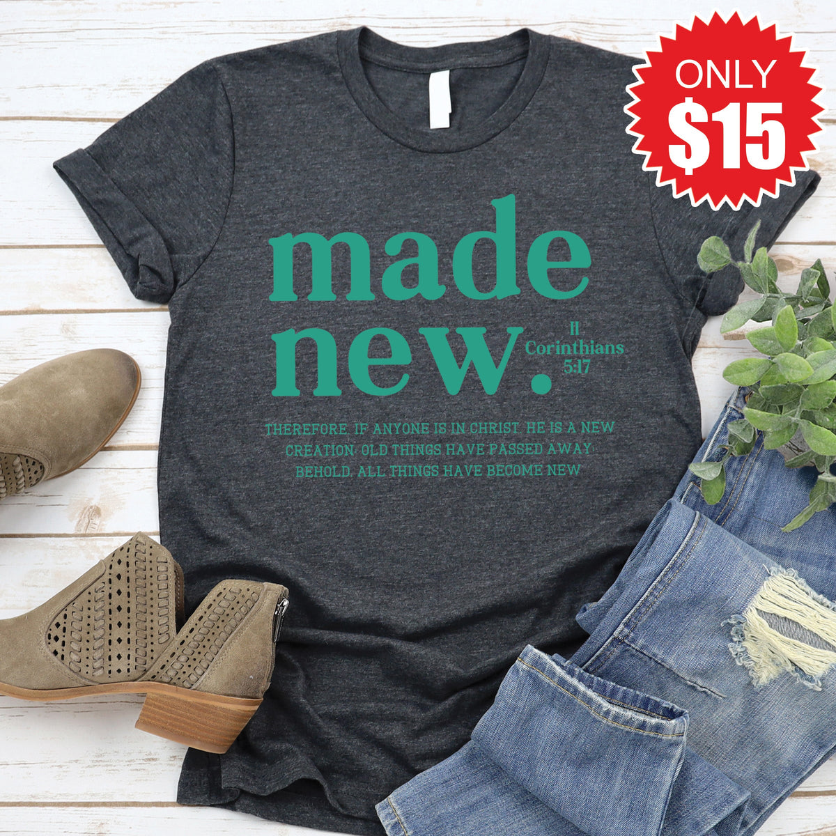 Made New Tee - Heather Charcoal - 15 product image 1