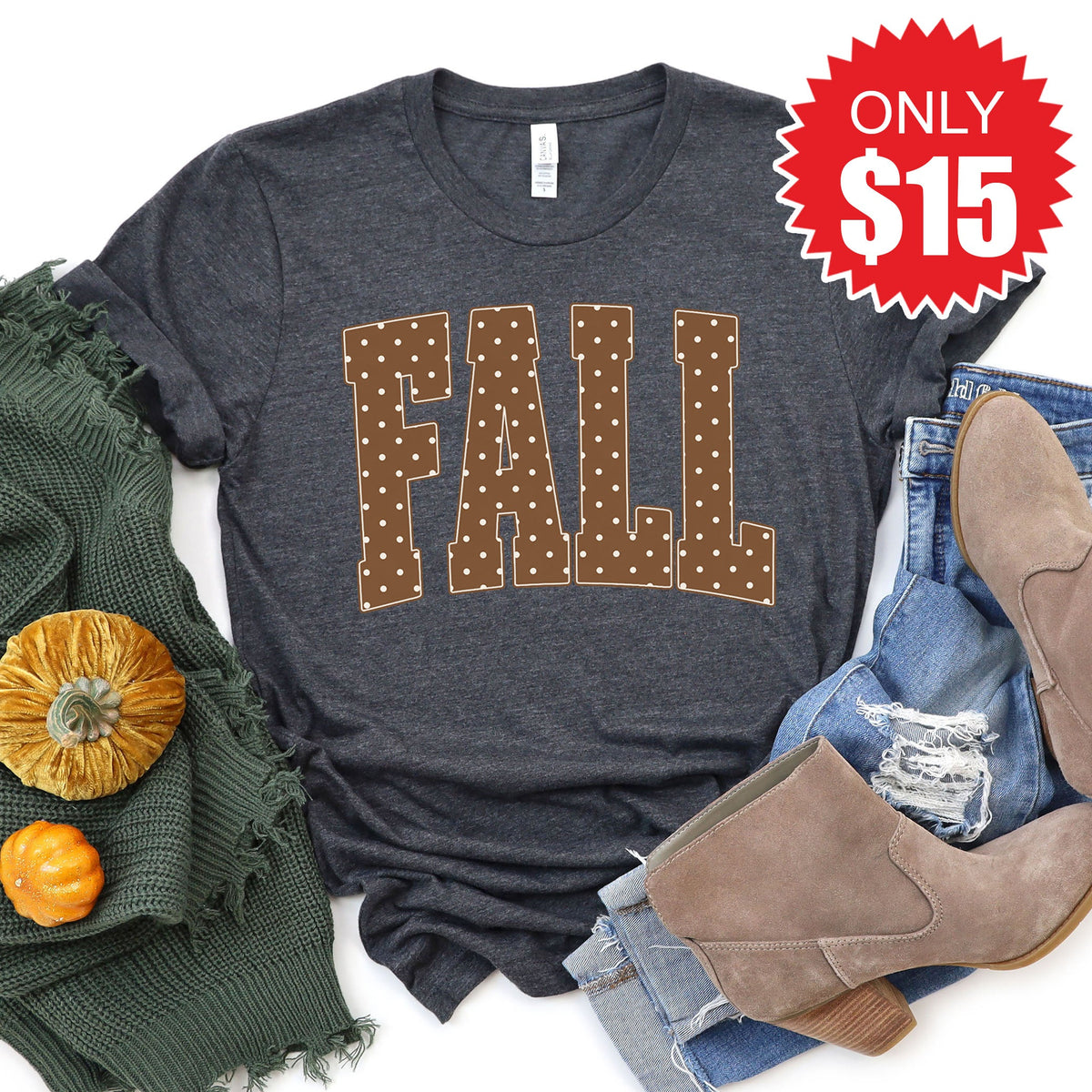 Fall Tee - Heather Charcoal - 15 product image 1