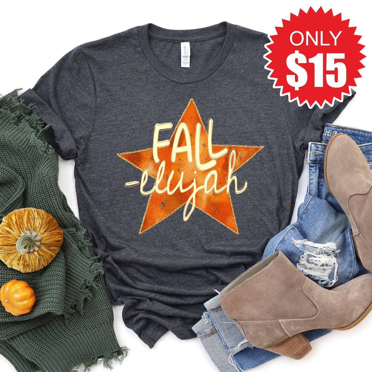 Fall Tee - Heather Charcoal - 15 product image 1