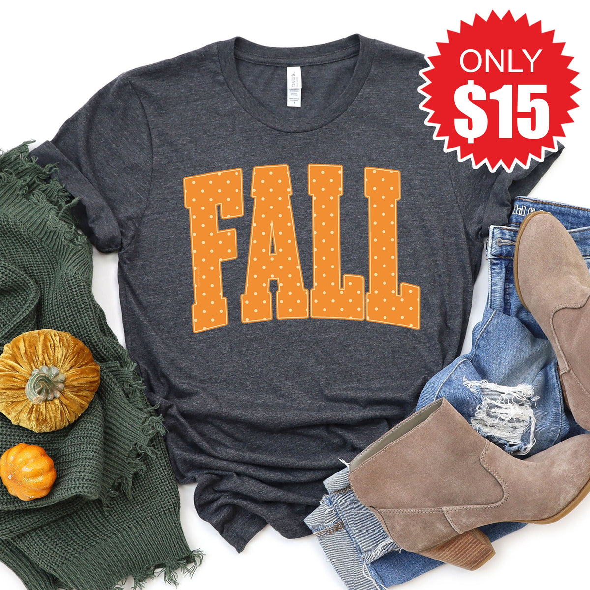 Fall Tee - Heather Charcoal - 15 product image 1