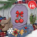 Christmas Cherries Tee - Heather Deep Purple - 15 product image 1
