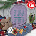 His Presence Tee - Heather Deep Purple - 15 product image 1