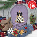 Glitter Christmas Tree Tee - Heather Deep Purple - 15 product image 1