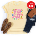 Be Kind To Your Mind Tee - Heather French Vanilla - 15 product image 1