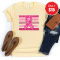 Pink Ribbon Tee - Heather French Vanilla - 15 product image 1