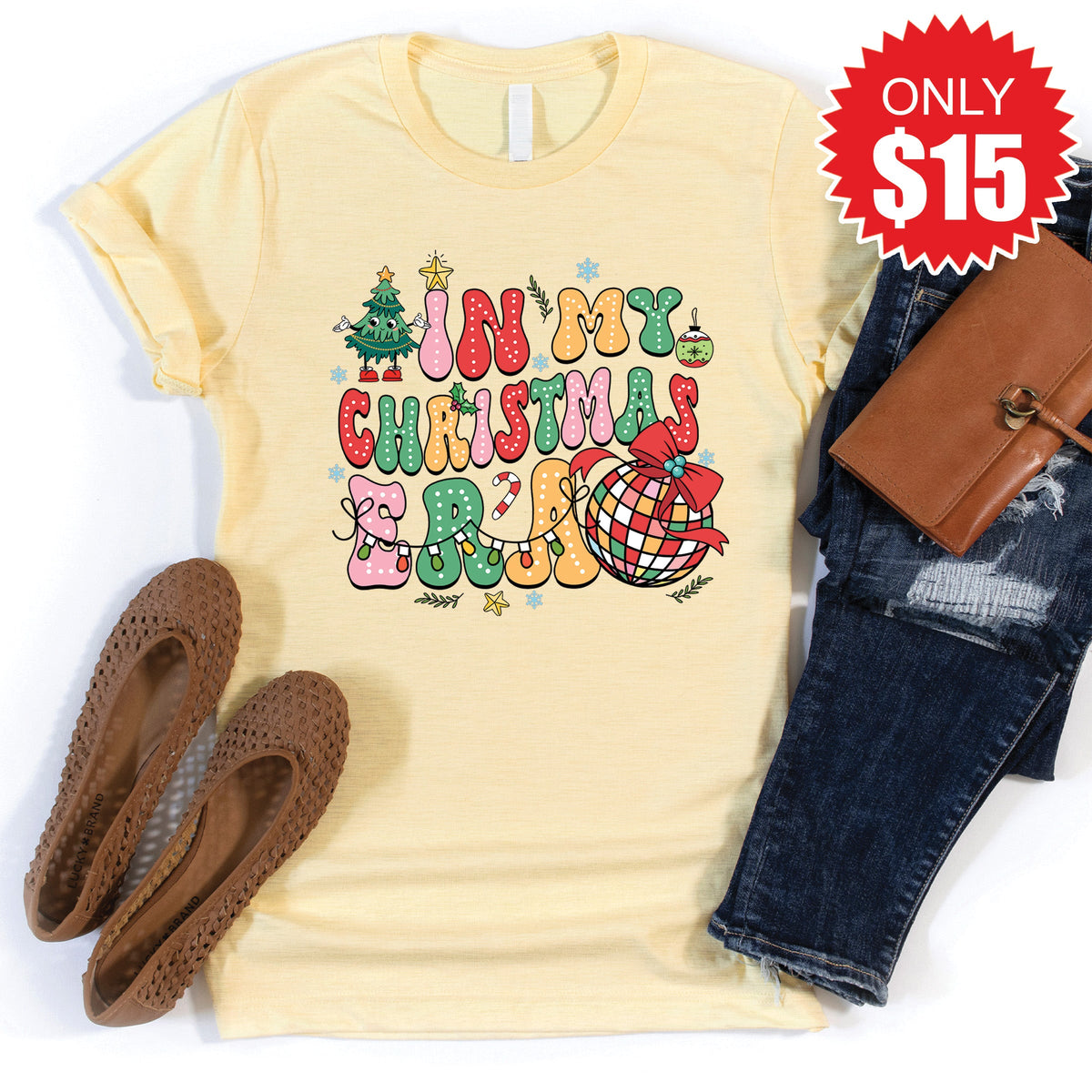 In My Christmas Era Tee - Heather French Vanilla - 15 product image 1