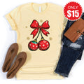 Christmas Cherries Tee - Heather French Vanilla - 15 product image 1
