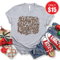 Howdy Christmas Tee - Heather Grey - 15 product image 1