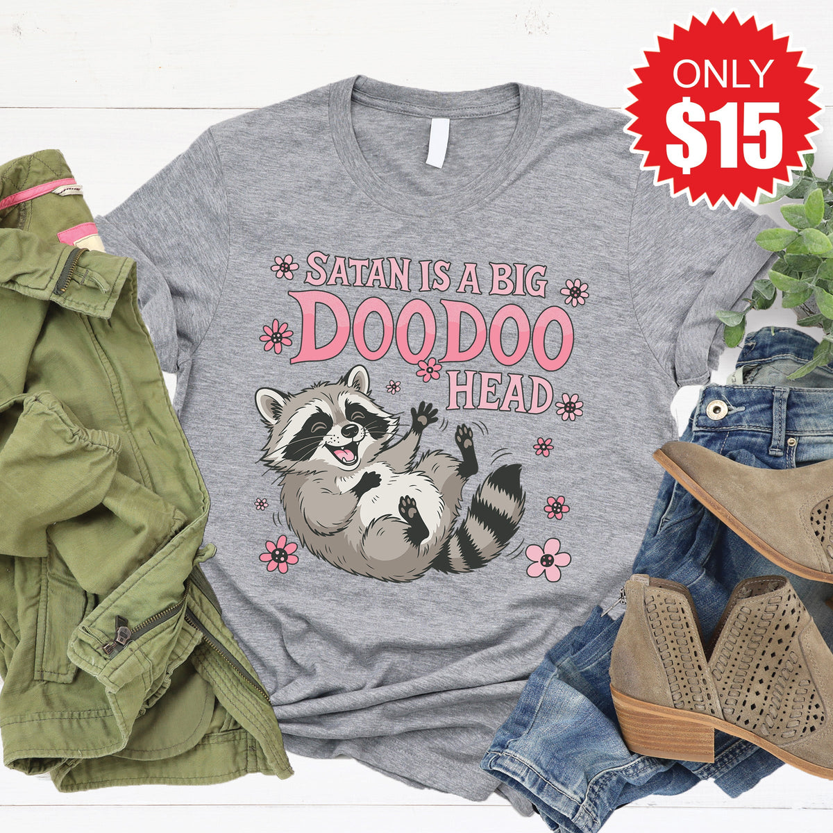 Doodoo Head Tee - Heather Grey - 15 product image 1