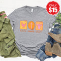 Grateful Thankful Blessed Tee - Heather Grey - 15 product image 1