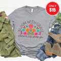 Bloom With Grace Tee - Heather Grey - 15 product image 1