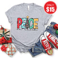 Peace On Earth Tee - Heather Grey - 15 product image 1