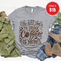 Coffee Now Tee - Heather Grey - 15 product image 1