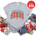 Happy Birthday Jesus Tee - Heather Grey - 15 product image 1
