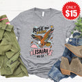 Rise On Faith Tee - Heather Grey - 15 product image 1