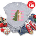 Cross and Christmas Tree Tee - Heather Grey - 15 product image 1