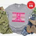Pink Ribbon Tee - Heather Grey - 15 product image 1