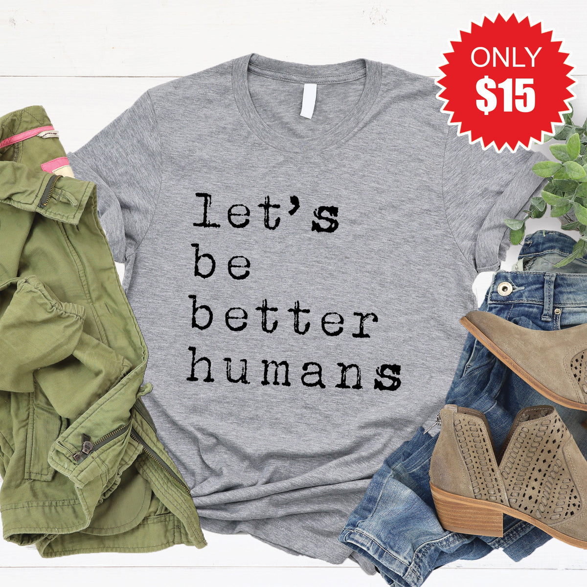 Better Humans Tee - Heather Grey - 15 product image 1