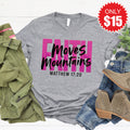 Faith Moves Mountains Tee - Heather Grey - 15 product image 1