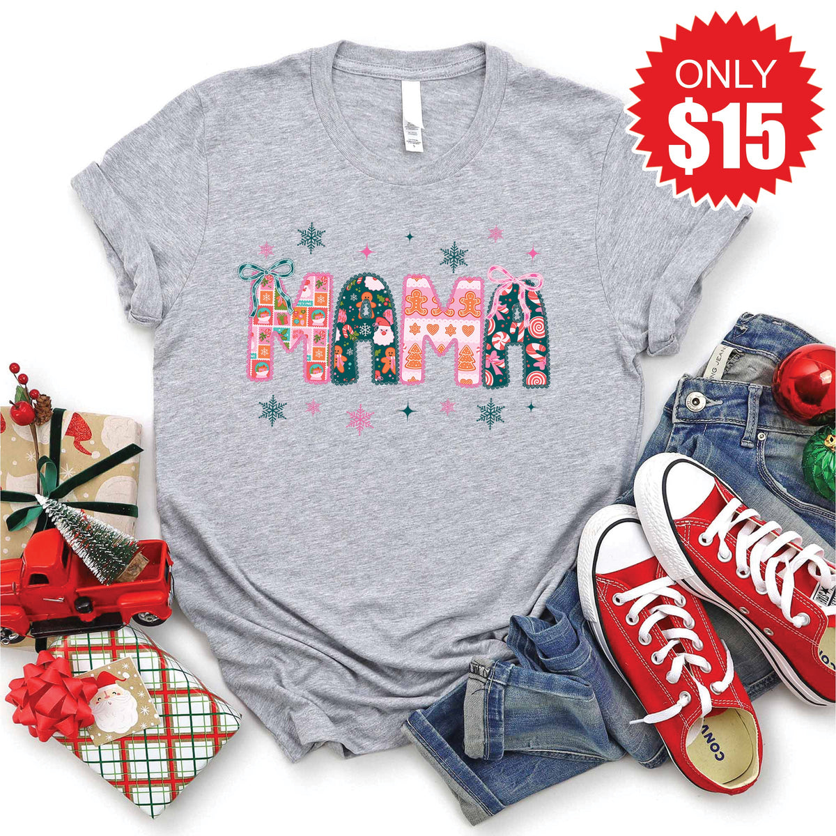 Mama Tee - Heather Grey - 15 product image 1