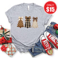 Christmas Leopard Tee - Heather Grey - 15 product image 1