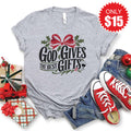 God Gives The Best Gifts Tee - Heather Grey - 15 product image 1