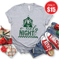 Oh Holy Night Tee - Heather Grey - 15 product image 1