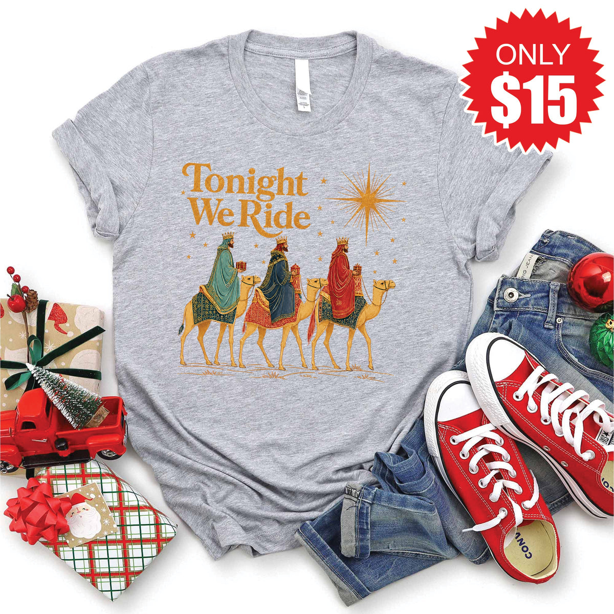 Tonight We Ride Tee - Heather Grey - 15 product image 1