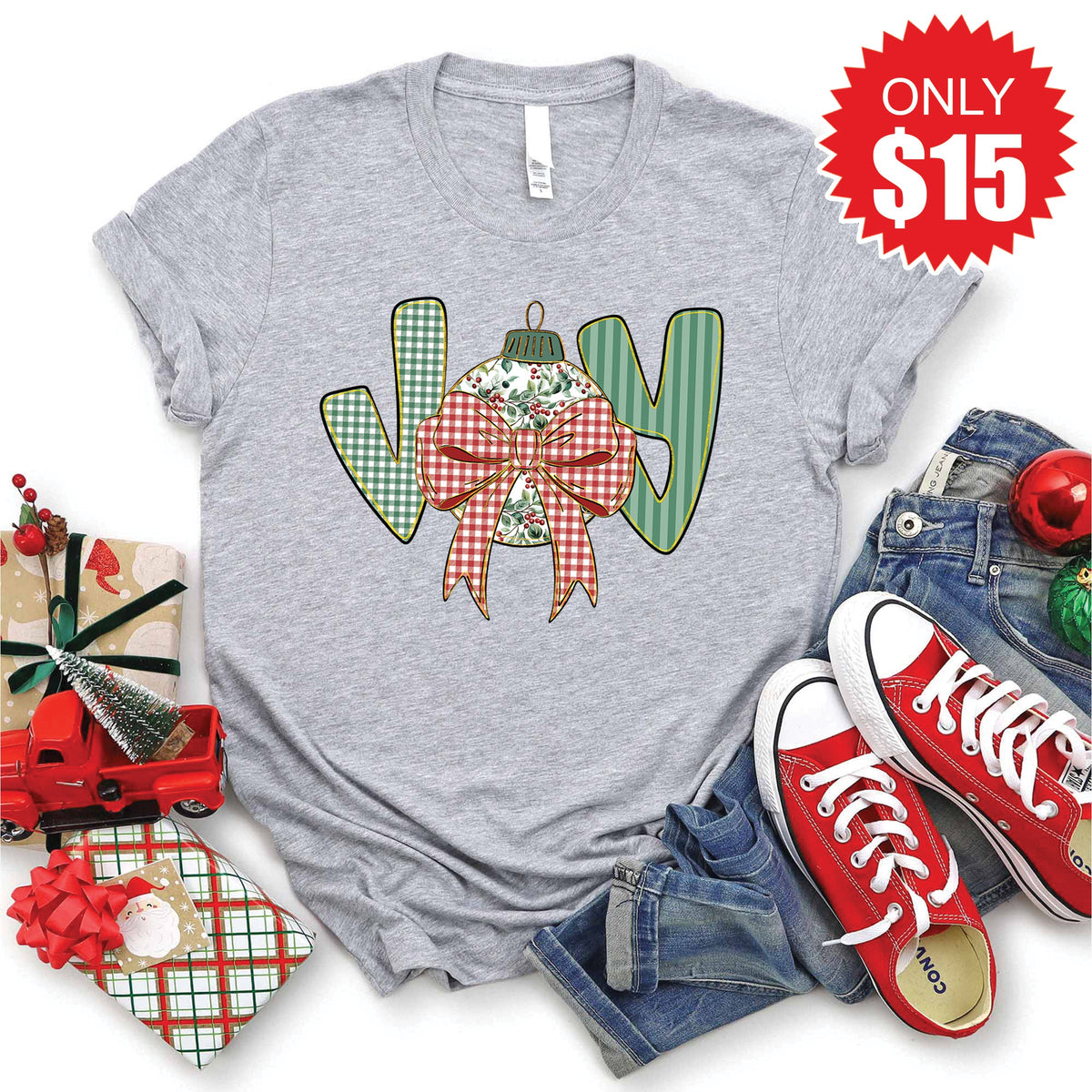 Joy Tee - Heather Grey - 15 product image 1