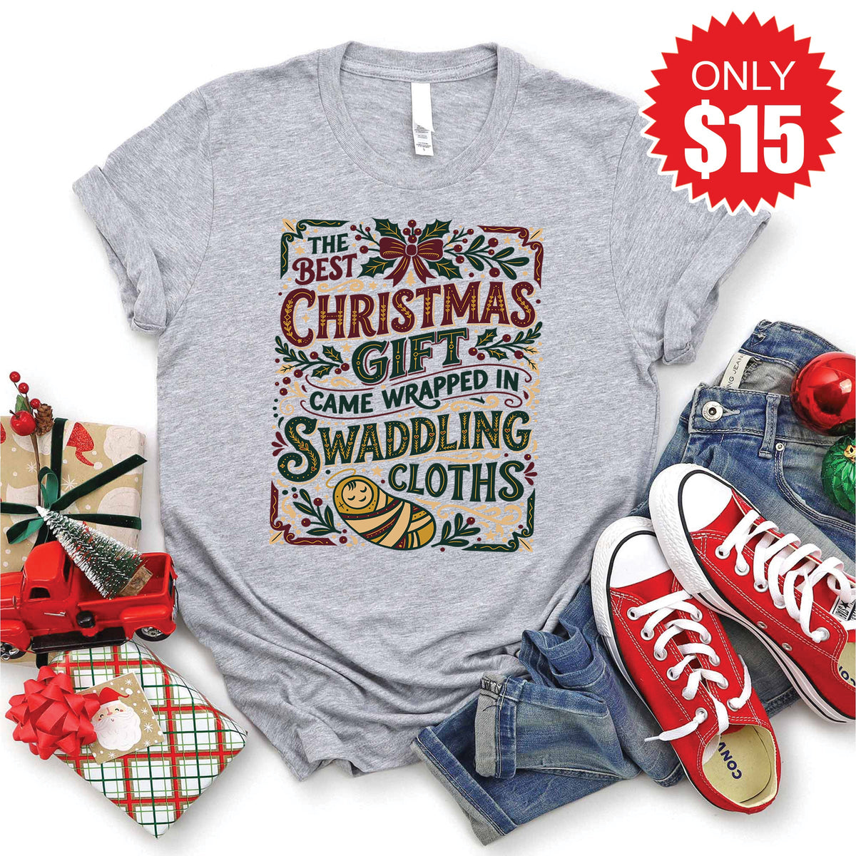 Best Gift Tee - Heather Grey - 15 product image 1