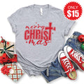 Merry Christmas Tee - Heather Grey - 15 product image 1