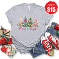 Merry and Bright Tee - Heather Grey - 15 product image 1