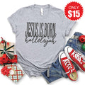 Jesus Is Born Tee - Heather Grey - 15 product image 1
