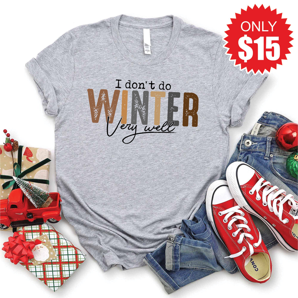 Winter Tee - Heather Grey - 15 product image 1