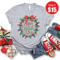 Merry and Bright Yall Tee - Heather Grey - 15 product image 1