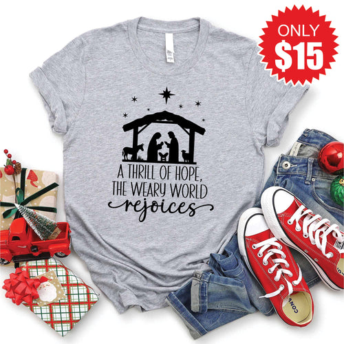 A Thrill of Hope Tee - Heather Grey - 15 product image 1