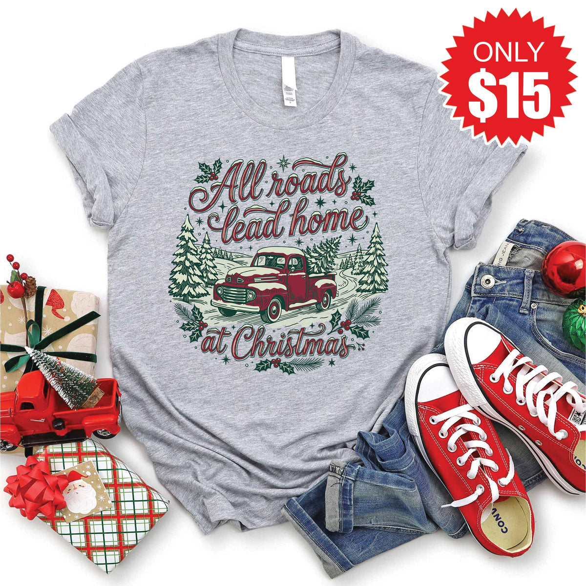 All Roads Tee - Heather Grey - 15 product image 1