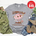 Be Patient With Your Mind Tee - Heather Grey - 15 product image 1