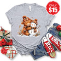 Christmas Cow Tee - Heather Grey - 15 product image 1
