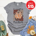 In Everything Give Thanks Tee - Heather Grey - 15 product image 1