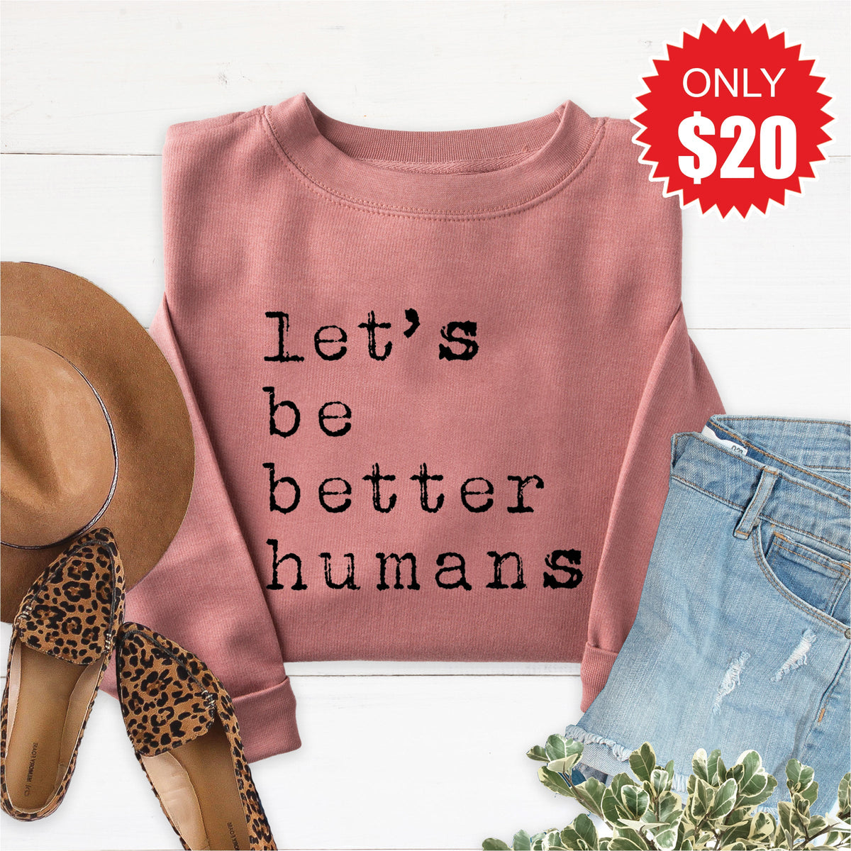 Better Humans Sweatshirt - Heather Mauve - 20 product image 1
