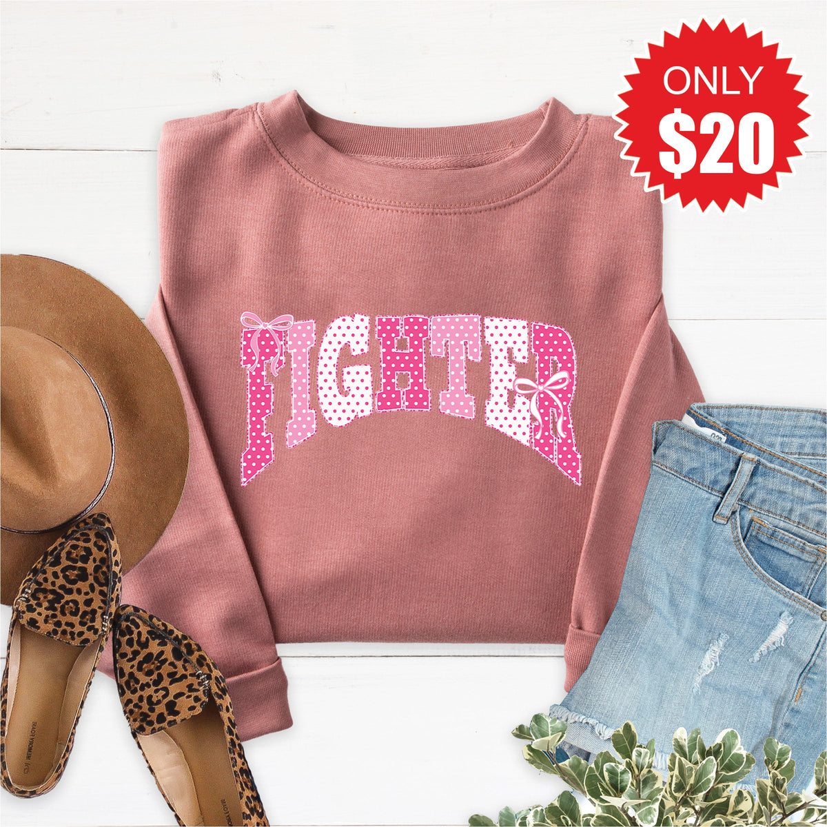 Fighter Sweatshirt - Heather Mauve - 20 product image 1
