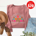 Bloom With Grace Sweatshirt - Heather Mauve - 20 product image 1
