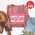 Pink Ribbon Sweatshirt - Heather Mauve - 20 product image 1
