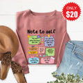 Note To Self Sweatshirt - Heather Mauve - 20 product image 1